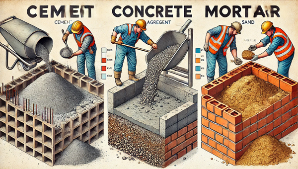 Perbedaan Semen Beton dan Mortar