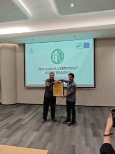 Penyerahan Sertifiaksi Gold GBCI ke Wisma 46