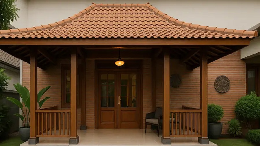 Teras Rumah Limasan Modern