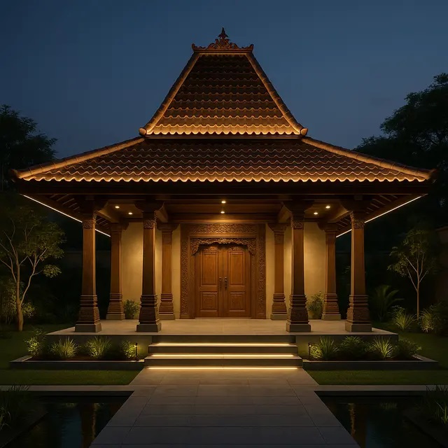 Teras Rumah Limasan Modern