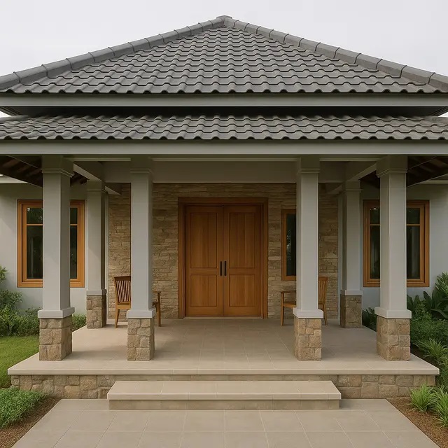 Teras Rumah Limasan Modern